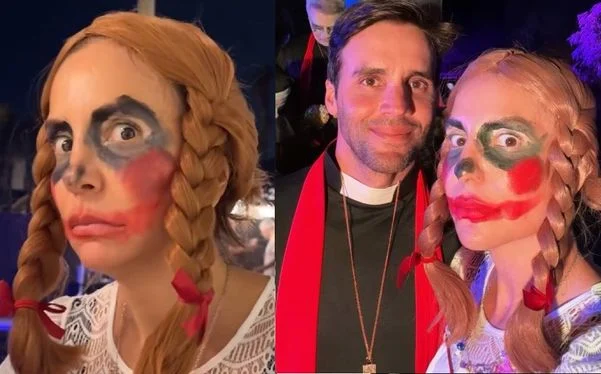 Ivete Sangalo se transforma em Anabelle para curtir o Halloween