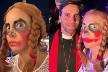 Ivete Sangalo se transforma em Anabelle para curtir o Halloween